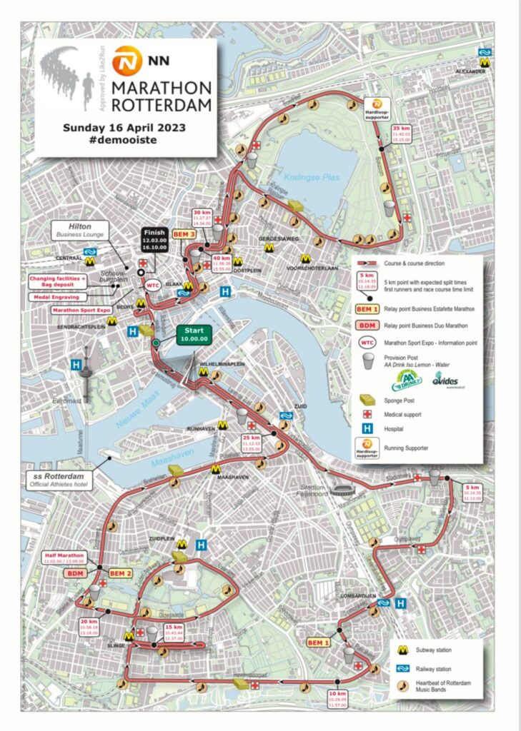 De Marathon Rotterdam en de Roseknoop